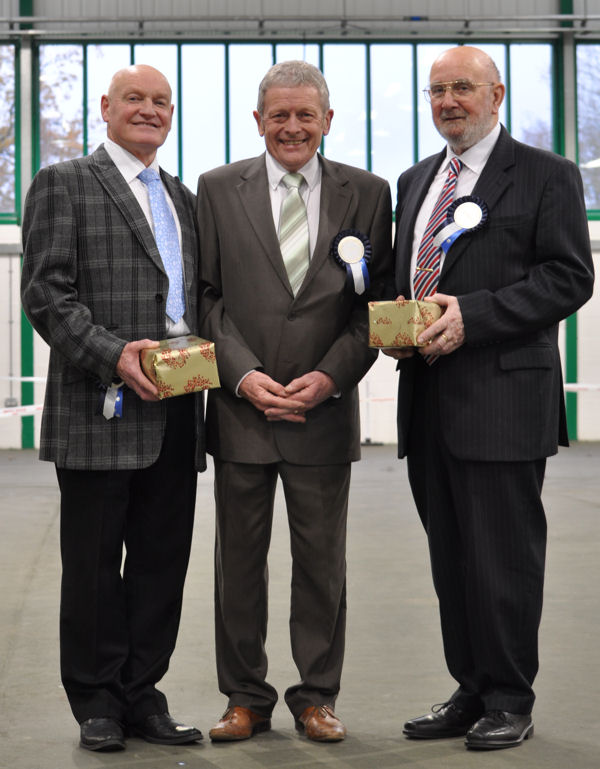 2011 Open Dog Judge Barry Croft, SNC Chairman and Bitch Judge Ken Jessop