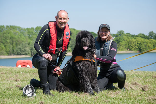 Graham and Jan Hill with Maia after her Section D pass